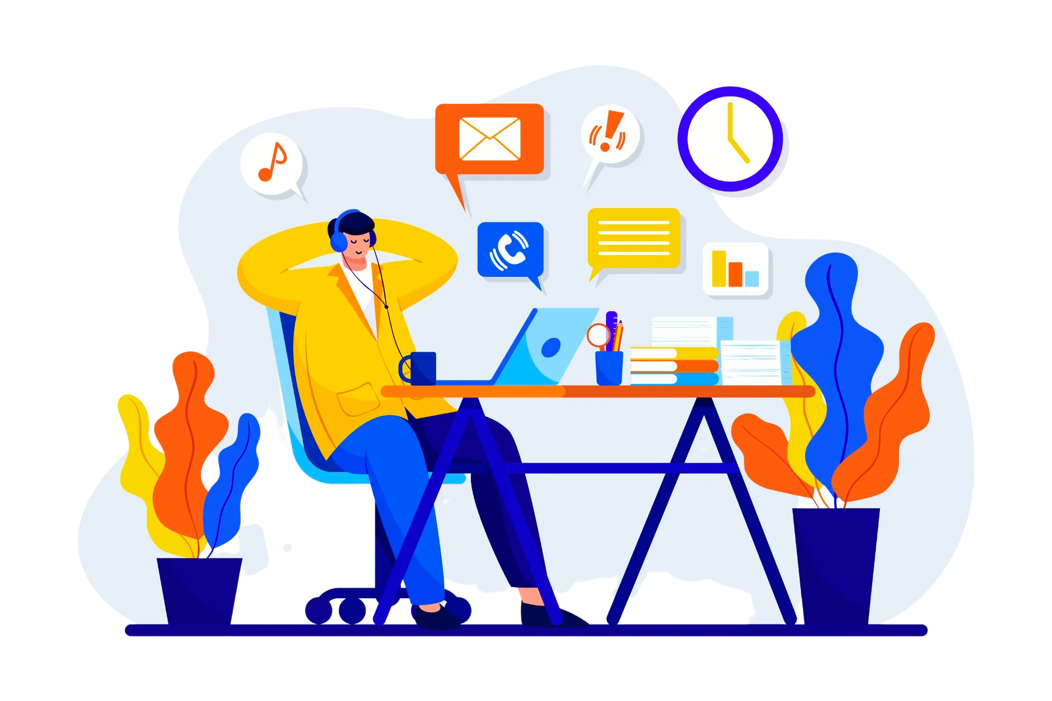 Person Procrastination important task sitting idle